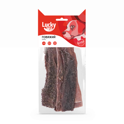 Лакомство Lucky bits для собак говяжий рубец 40 г
