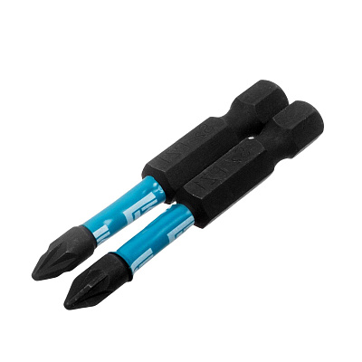 Биты профессиональные, торсионные, сталь S2, 1/4" Е  PZ1х50  (2шт.)