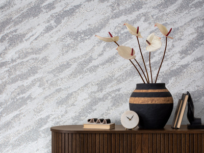 287368 Обои флизелиновые Quartz, мотив серый 1,06х10м1