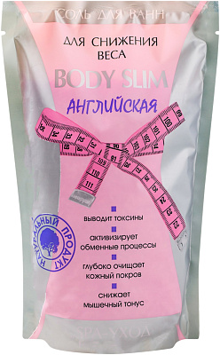 Соль д/ванн BODY SLIM английская, д/снижения веса 1000гр не марка