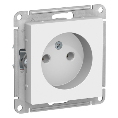 ATN000141 AtlasDesign белый Розетка СП 1м 16А механизм SchE