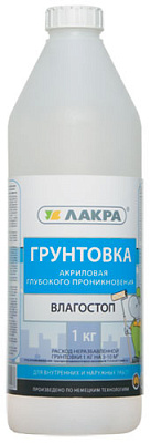 Грунт Влагостоп Лакра, 1л