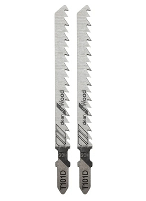 Пилка для электролобзика 100 мм 6 з/д 6-60 мм T101D (2 шт./уп.) (дерево) Kranz