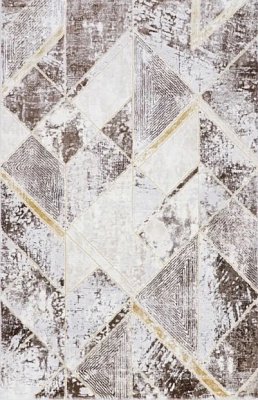 Ковер ALISSA 0,8*1,5 Прямоугольник AS 741 CREAM/BROWN	