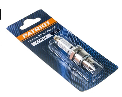 Свечи PATRIOT E7TC-B в блистере  для 4-х тактных дв. шестигранник 21