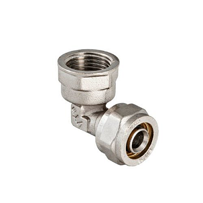 Уголок обжимной 16х1/2", внутренняя резьба, AQUALINK