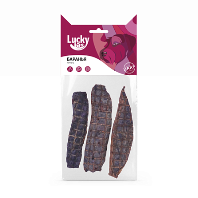 Лакомство Lucky bits для собак баранья печень 40 г