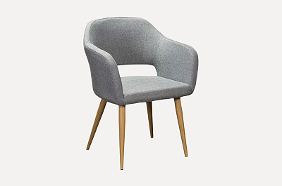 Стул Одар-1 Textile Grey цвет: серый, опоры: натуральный