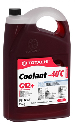 Антифриз красный TOTACHI NIRO Coolant G12+ -40C 5кг