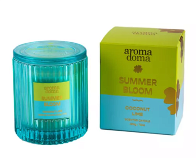Свеча "Summer bloom" "Кокос и лайм" 2 фитиля 9х10см