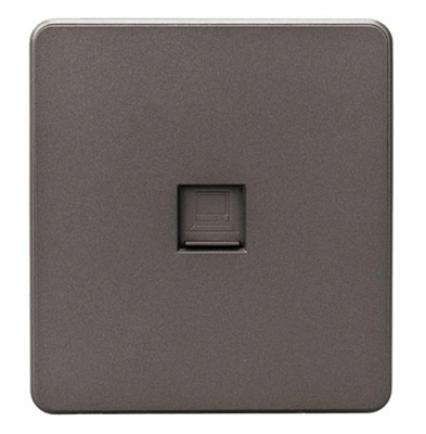 MIELE ROUND титан Розетка RJ45 кат6 KRANZ
