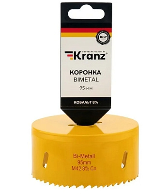 Коронка Bimetal 95мм KRANZ