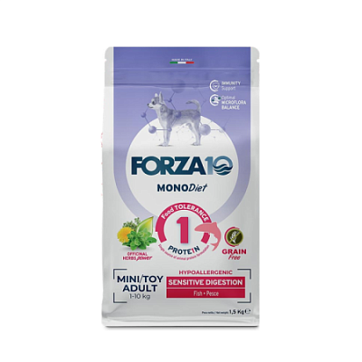 Корм FORZA Сухой д/собак Монобелковый с чувствительным пищеварением из анчоусов МИНИ 1,5 к