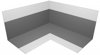 Угол внутренний гидроизоляционный Плитонит 90°