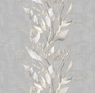 98497 Обои флизелиновые Silvia, мотив серый 1,06х10м