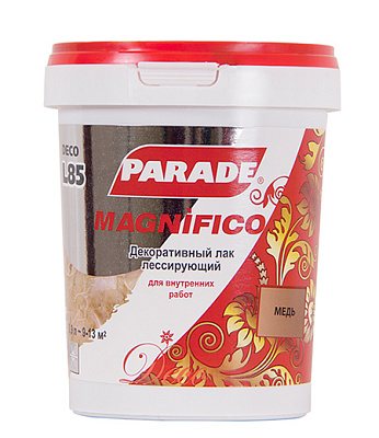 Декоративный лак PARADE DECO Magnifico L85 Медь, 0,9л