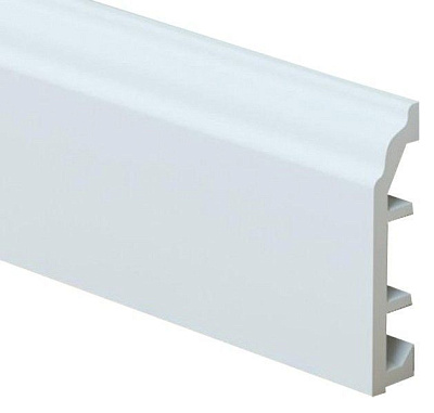 Плинтус Rico Color HSP 80 под покраску (80 х 18 х 2500 мм), вспененный ПВХ