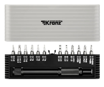 Набор отверток для точных работ KRANZ RA-01 25 предметов