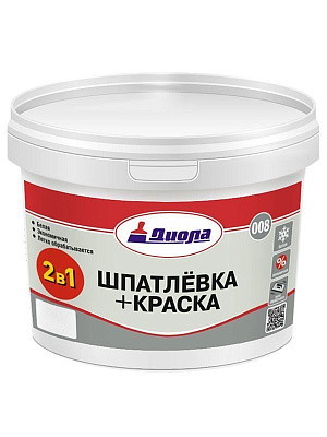 Шпатлевка+побелка Диола-009 "2 в 1" 3 кг