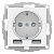 ATN000130 AtlasDesign белый Розетка СП 1м+2USB с заземлением 16А механизм SchE