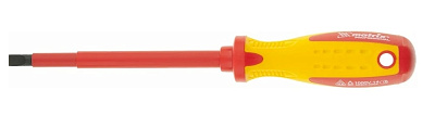 Отвертка Insulated до 1000 В, SL5,5x125 мм, CrMo, 2к рукоятка// Matrix