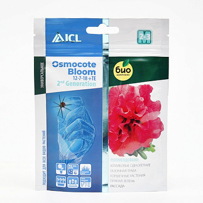 Удобрение Osmocote Bloom 12-7-18 + ТЕ, 2-3 мес., 100 г 