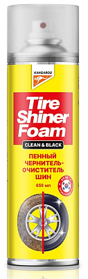 Очиститель-чернитель шин пенный Kangaroo Tire Shiner Clean&Black, 650 мл