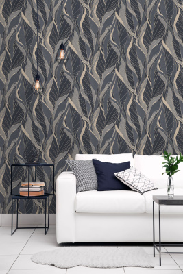 9226-22 Обои флизелиновые Lalique, мотив черный 1,06x10,05м1