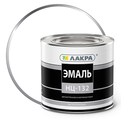 Эмаль НЦ-132 Лакра белый 1,7кг