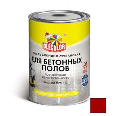 Эмаль "OLECOLOR" алкидно-уретановая для бетонных полов серый, 2,7кг