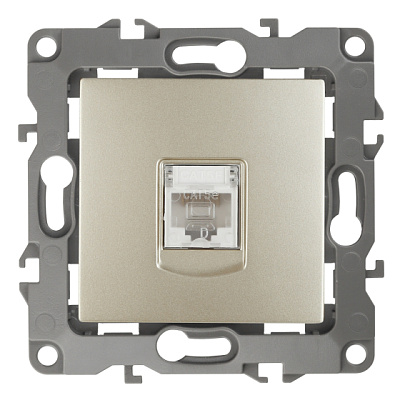 Эра12 шампань Розетка RJ45 СП 1м 12-3107-04