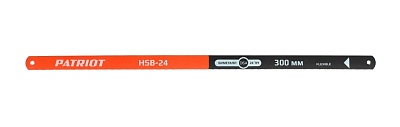 Полотна HSB-24, для ножовок по металлу, биметаллические, 24TPI, 300мм/уп.2шт//PATRIOT
