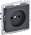 BR-R10-10-K53 Brite графит Розетка СП 1м 10А IEK