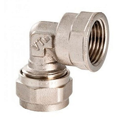 Уголок обжимной 16х3/4", внутренняя резьба, HLV