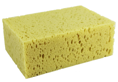 Губка DЕCOR, крупнопористый поролон, 160х110х60 мм (для замывания плитки)