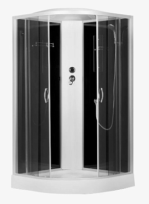 Кабина душевая ER3509P-C4/С2 900*900*2150, профиль хром, тонир. стекла 4 мм, низкий поддон 170мм