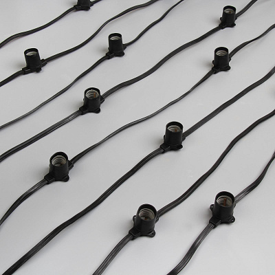 БЕЛТ ЛАЙТ PRO. IP65, 50 м, Н.Т., 2W, шаг 20 см, Е27, фиксинг, каучук, 220V   