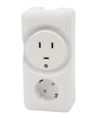 Розетка РШ/Евро двойная для электрической плиты 32 А/16 A, 250 В, 2Р+РЕ (ОУ) белая REXANT