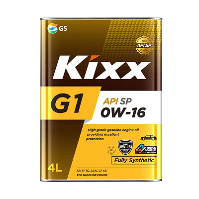 Масло моторное 0W16 SP/GF-6B KIXX G1 4л синтетическое