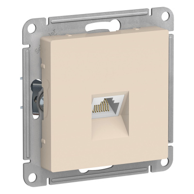 ATN000283 AtlasDesign бежевый Розетка RJ45 СП 1м механизм SchE